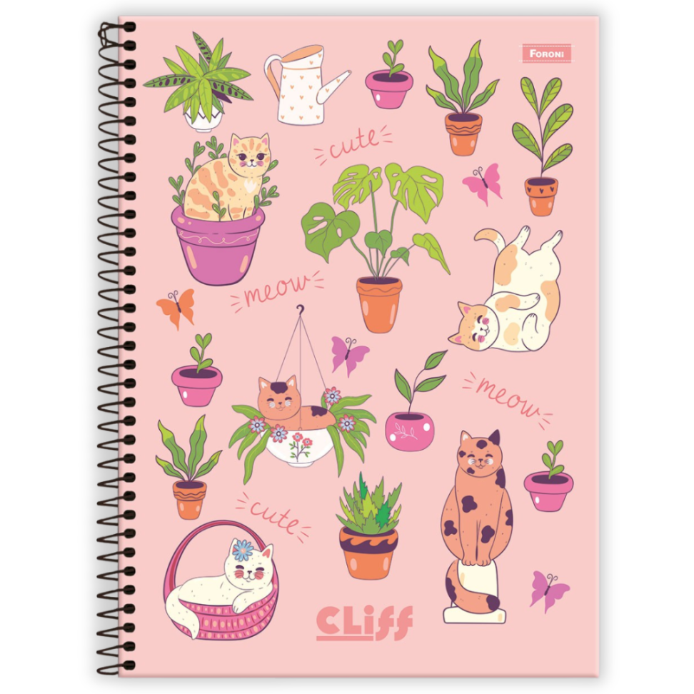 Caderno com Espiral Universitário Cliff Feminino 1 Matéria Foroni - #2