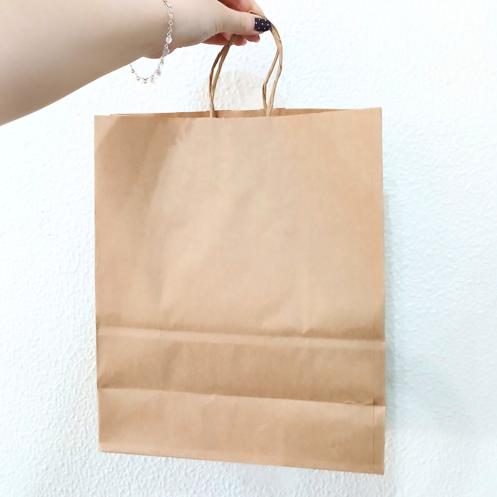 Sacola Kraft para Presente 32cm x 26,5cm x 13cm Cromus - #2