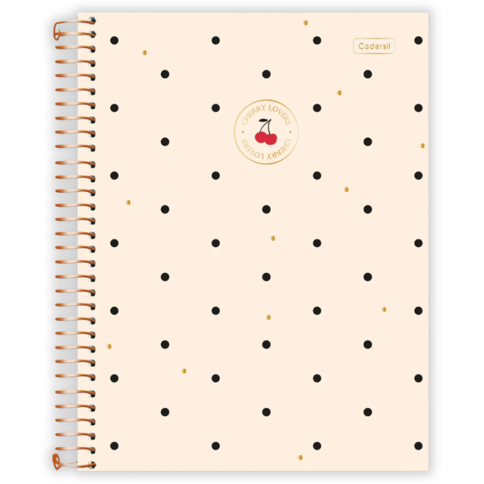 Caderno com Espiral Universitário Cherry Lovers 1 Matéria Cadersil - #3