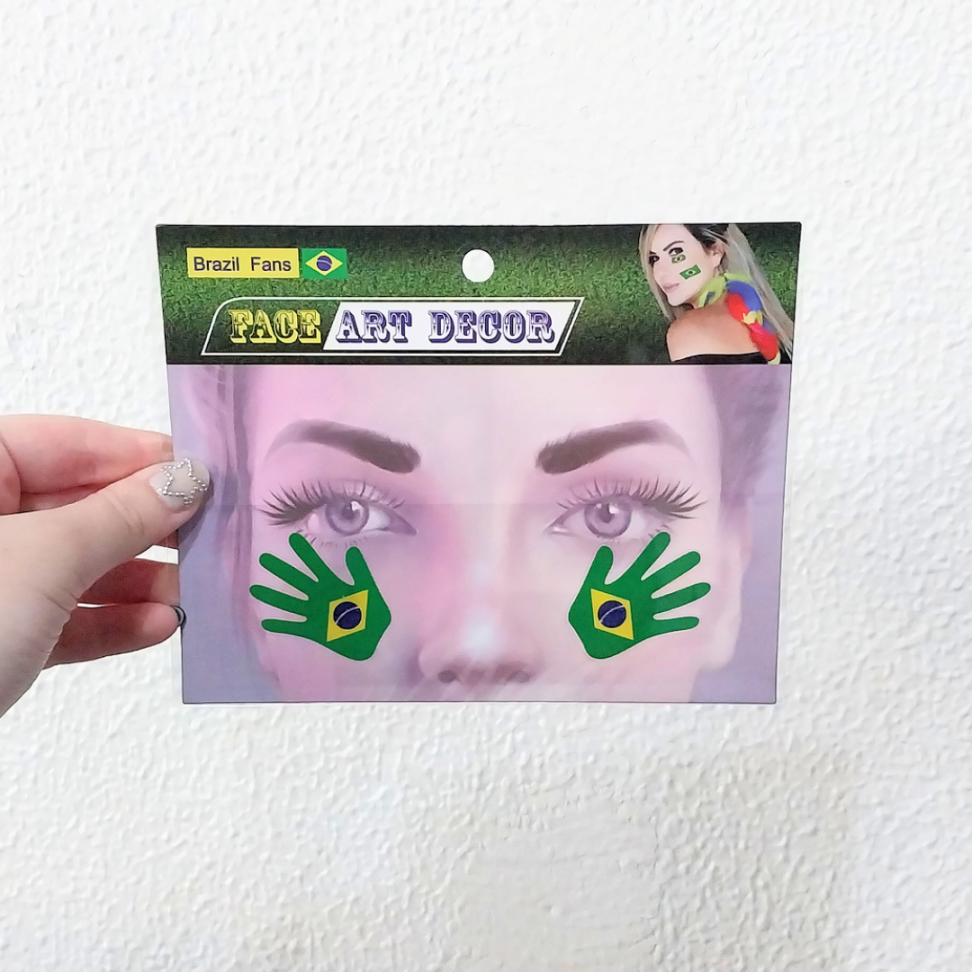 Adesivos Faciais Brasil Face Art Decor Nyr Festas - #3