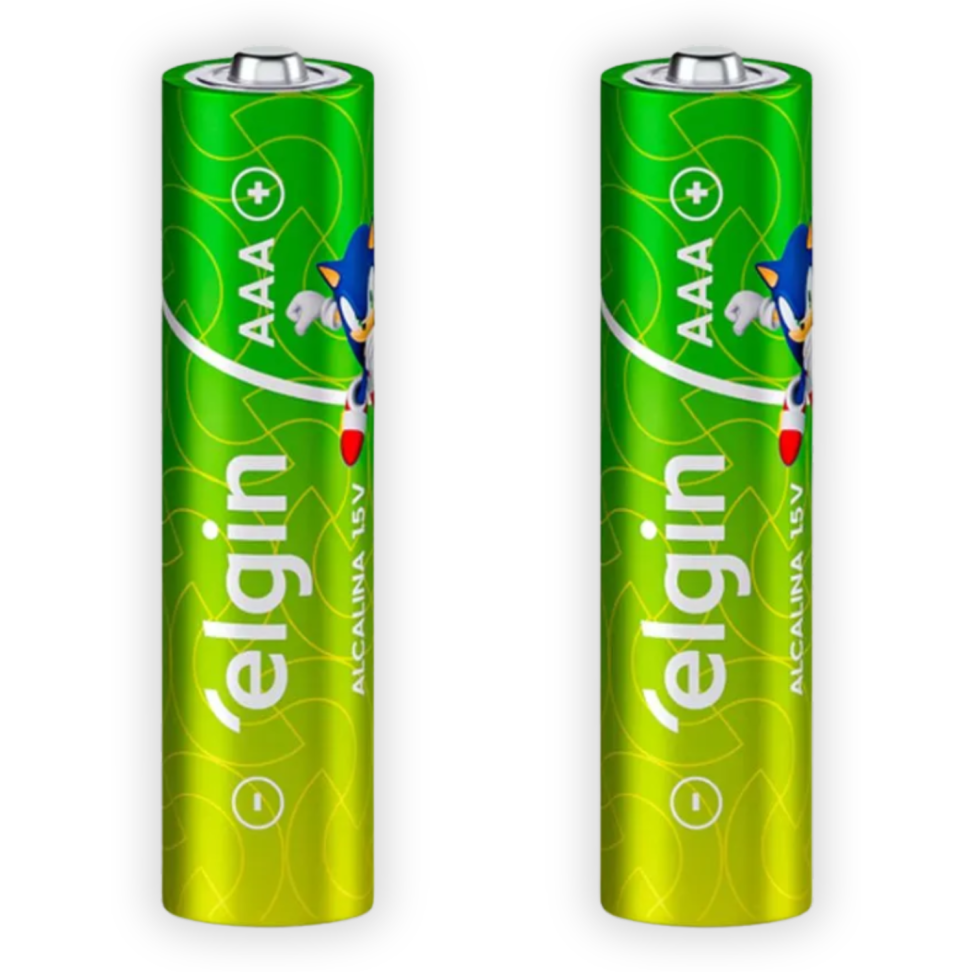 Pilha Alcalina AAA 2 Unidades Sonic Elgin