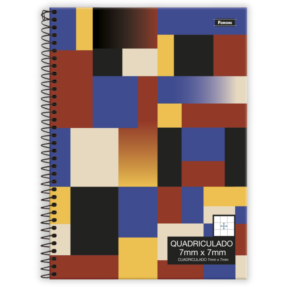 Caderno Quadriculado 7mm x 7mm Foroni - #1