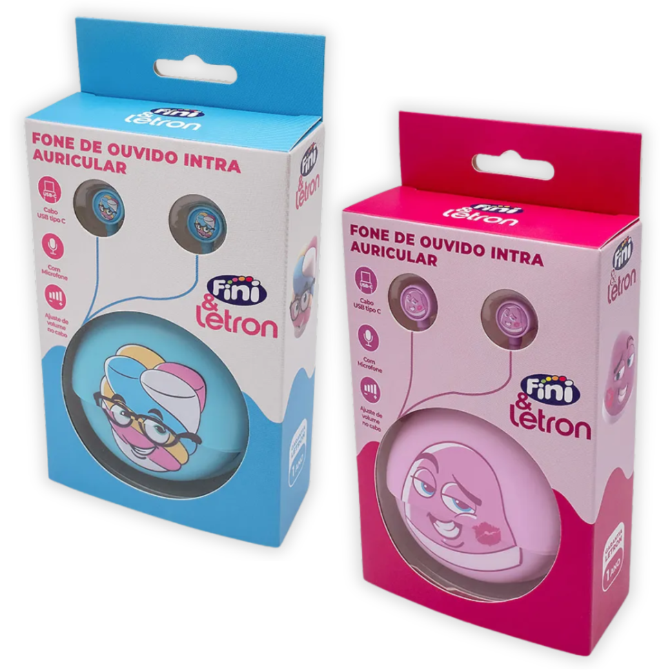 Fone de Ouvido Intra Auricular Fini Letron