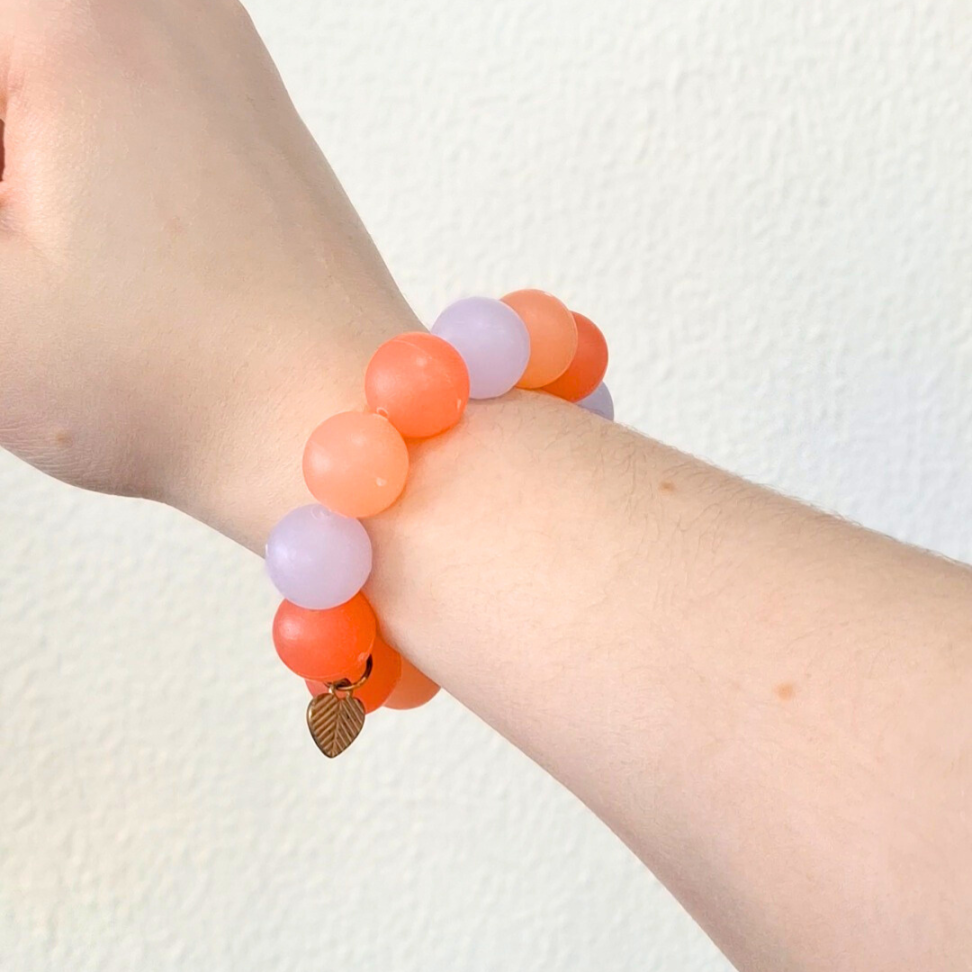 Borracha Pulseira Beads Charm Holic Tris - #8