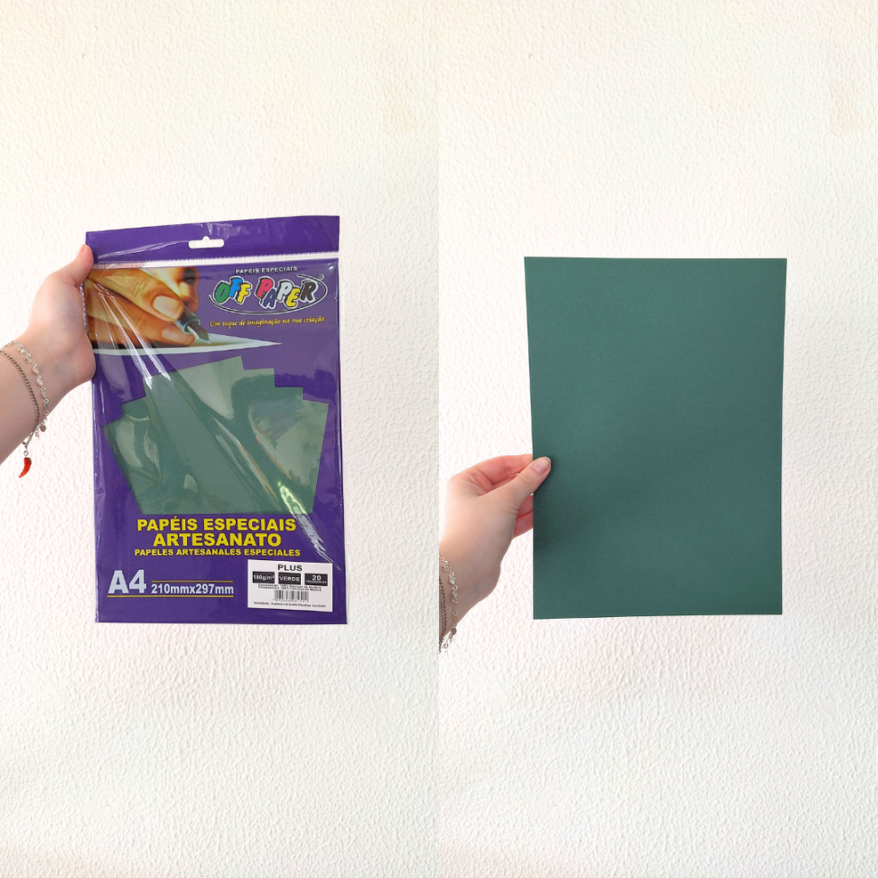 Bloco Papel Plus Especial para Artesanato A4 180g Off Paper - #1