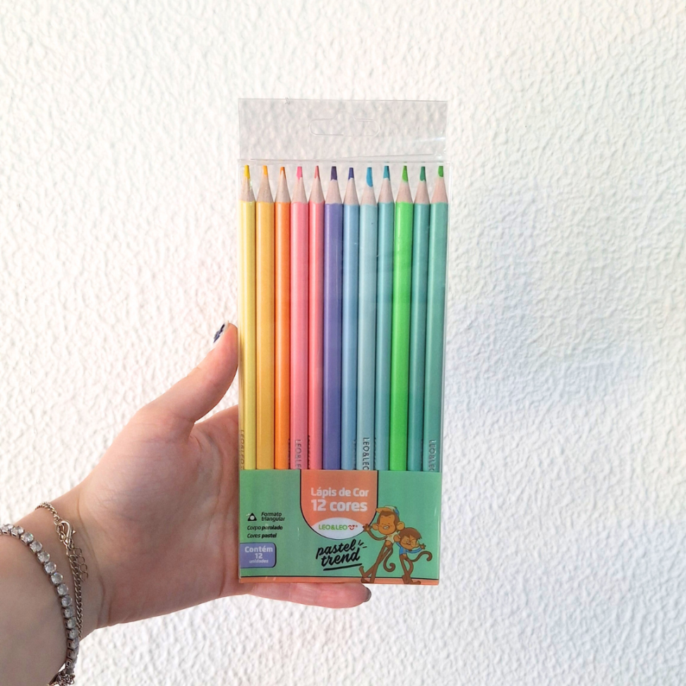 Lápis de Cor 12 Cores Pastel Trend Leo e Leo - #3