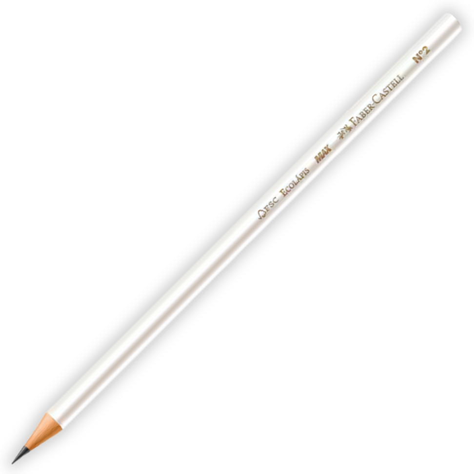 Lápis Grafite de Escrever Perolado Redondo Faber-Castell - #3