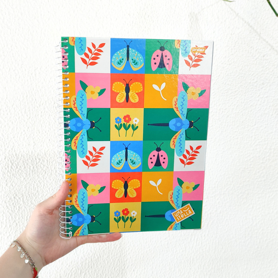 Caderno com Espiral Universitário Uma Stella 1 Matéria Jandaia - #14