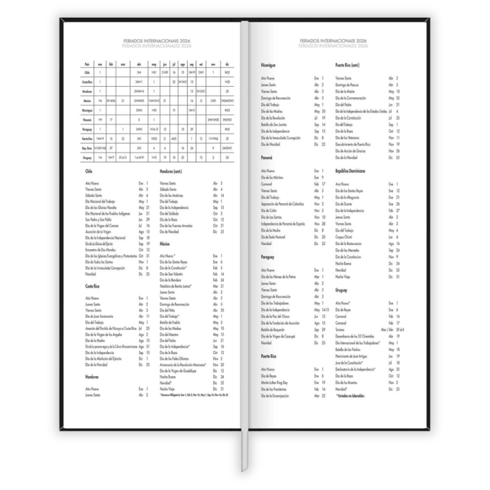 Agenda Executiva Costurada Diária Comercial 2026 Tilibra - #1