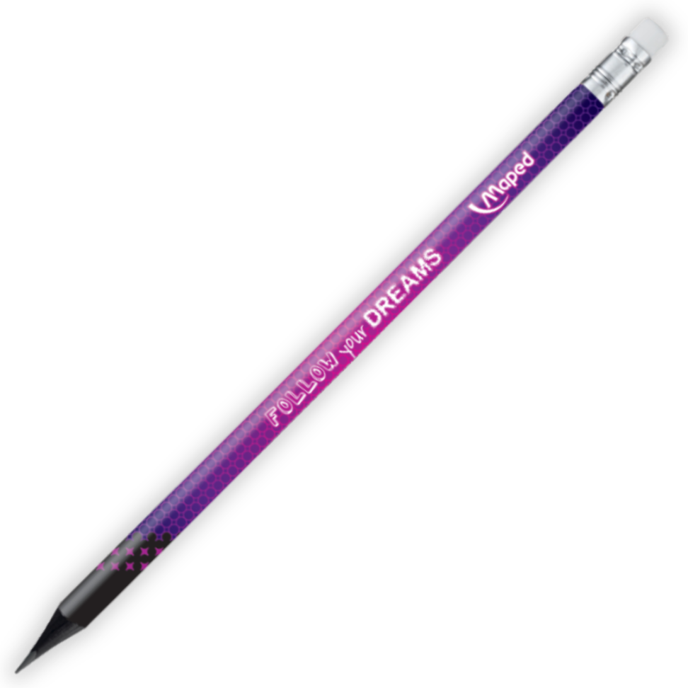 Lápis Grafite de Escrever com Borracha Ponteira Energy Black'Peps Maped - #5