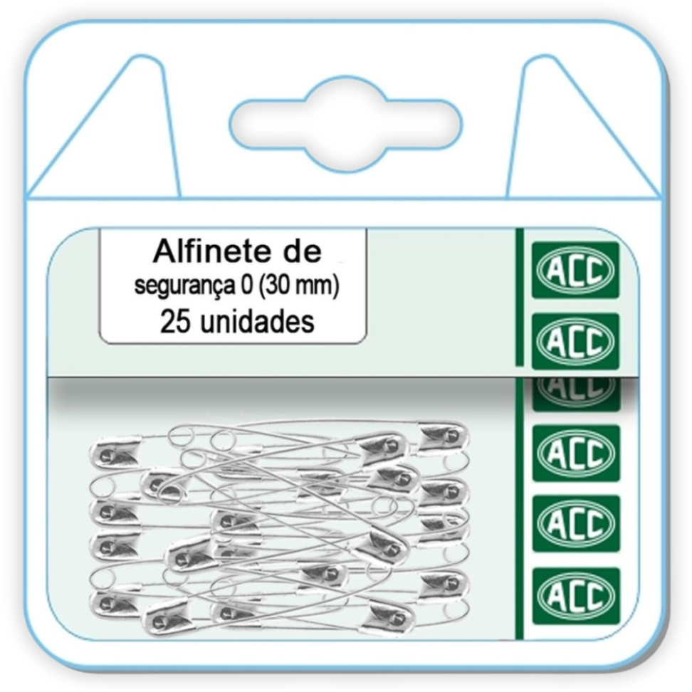 Alfinete de Segurança Joaninha 30mm 25 Unidades ACC