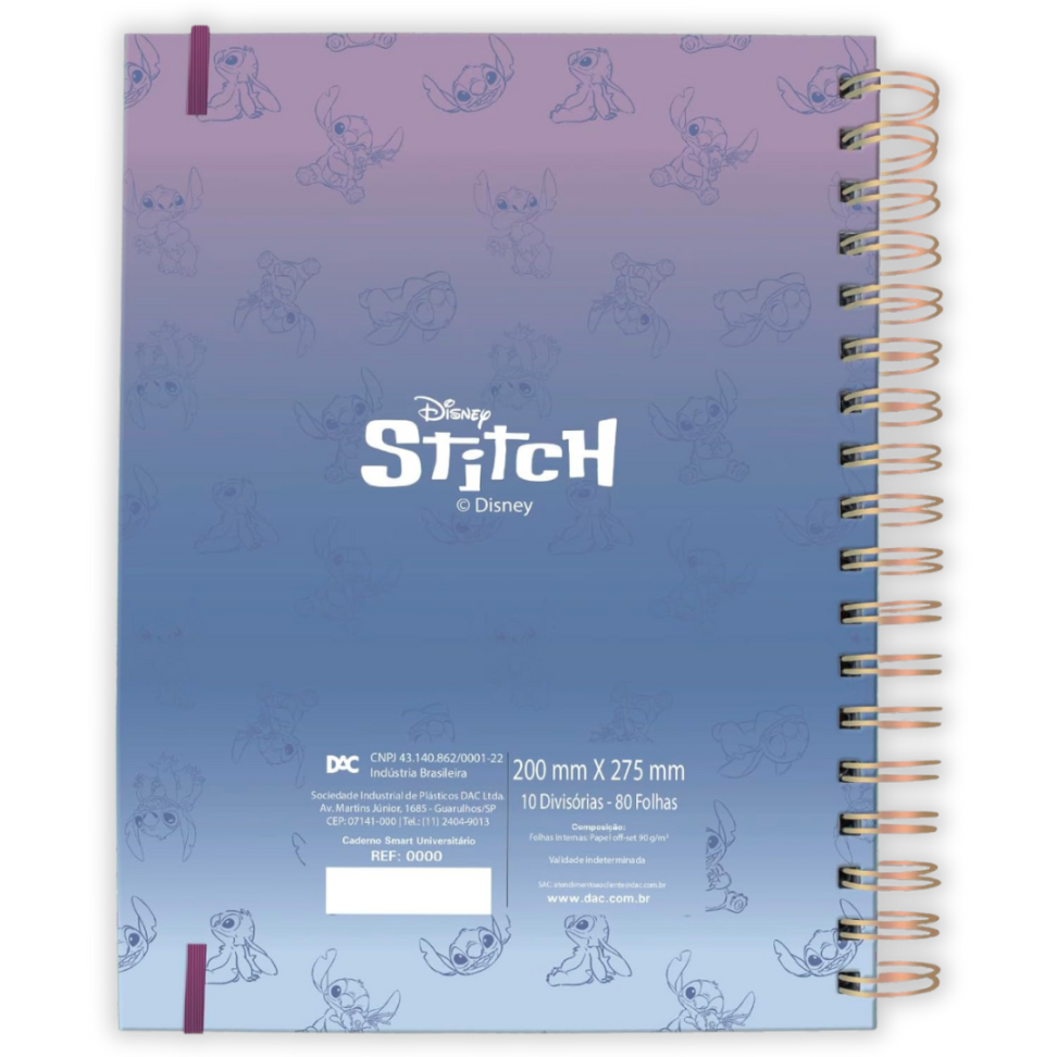 Caderno Inteligente Universitário Stitch Smart 1 Matéria DAC - #4