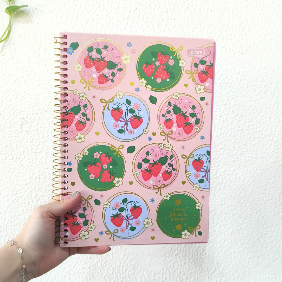 Caderno com Espiral Universitário 1 Matéria Be Berry Tilibra - #1