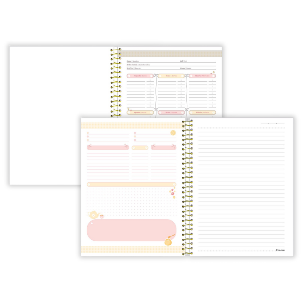 Caderno com Espiral Colegial Milly 10 Matérias Foroni - #8