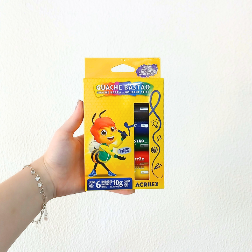 Tinta Guache em Bastão 6 Cores Acrilex - #3