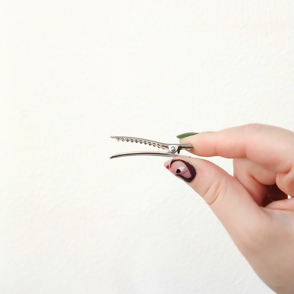 Presilha Bico de Pato Niquelada 10 Unidades Kit - #5