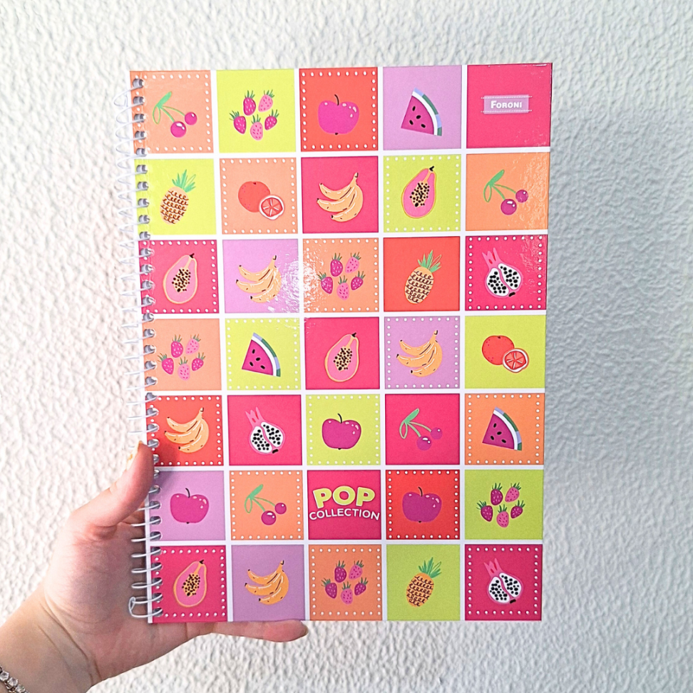 Caderno com Espiral Universitário Pop Collection 1 Matéria Foroni - #1