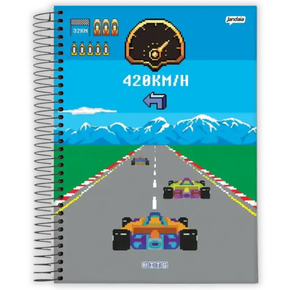 Caderno com Espiral Universitário Bits 1 Matéria Jandaia - #3
