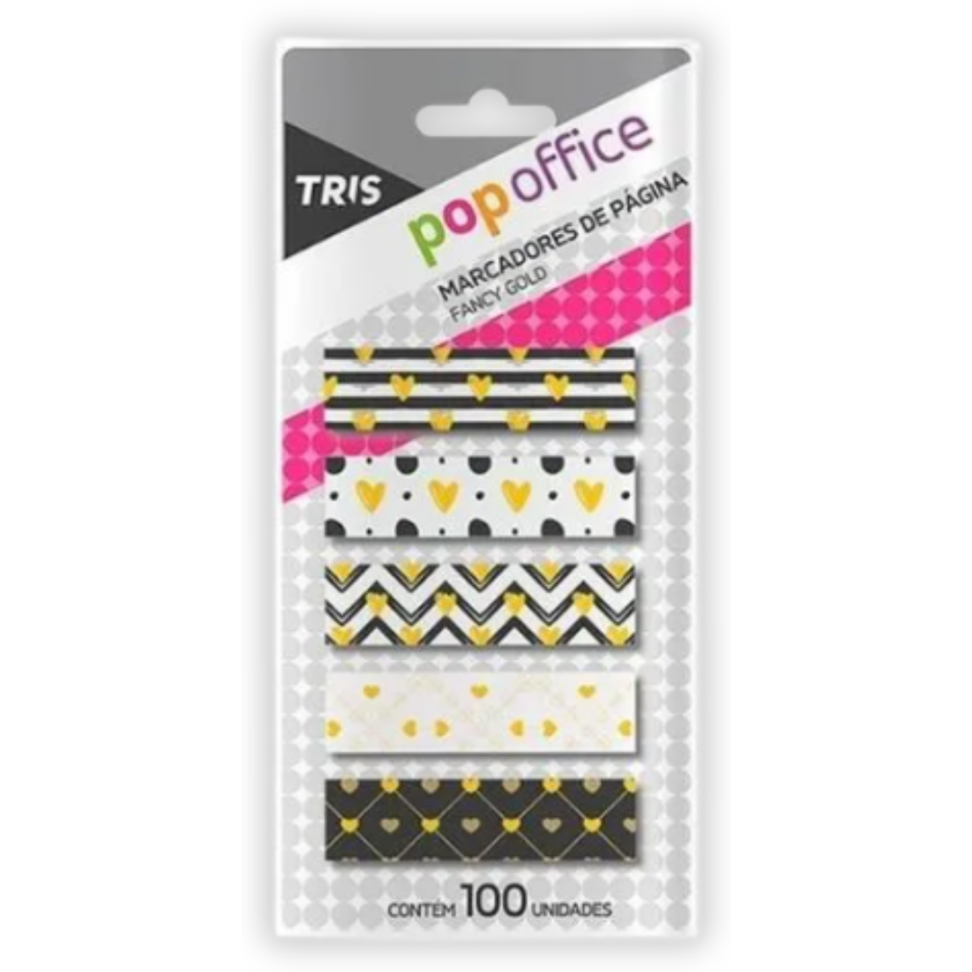 Marcadores de Página Fancy Gold Pop Office Tris - #1