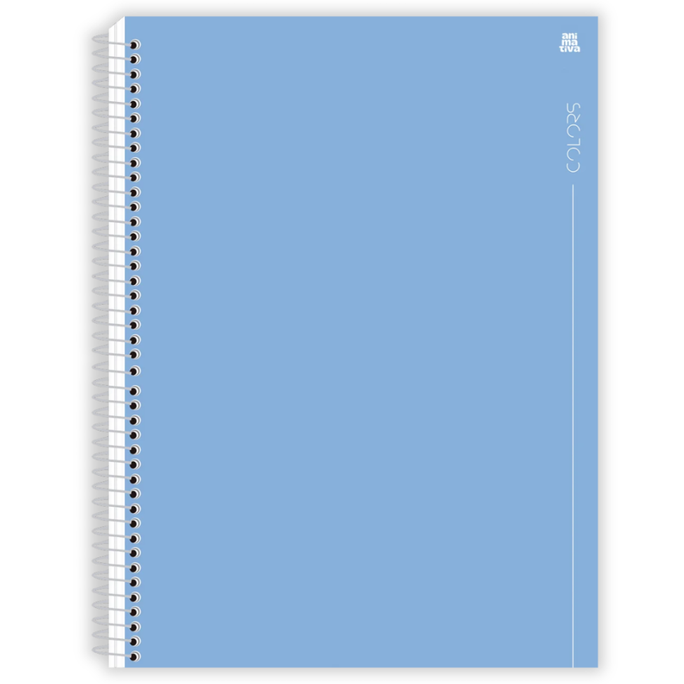 Caderno com Espiral Universitário Colors 1 Matéria Animativa - #2