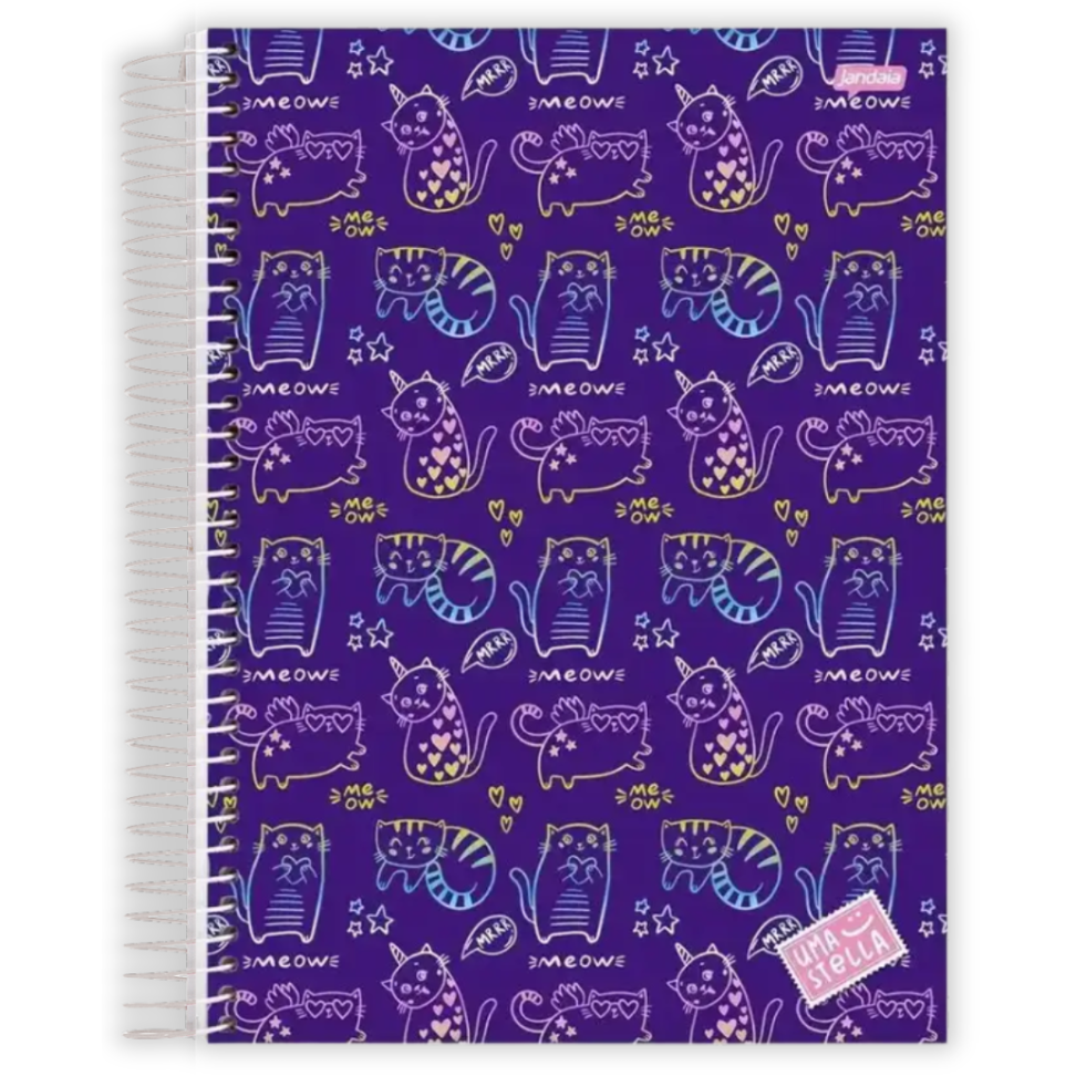 Caderno com Espiral Universitário Uma Stella 1 Matéria Jandaia - #5