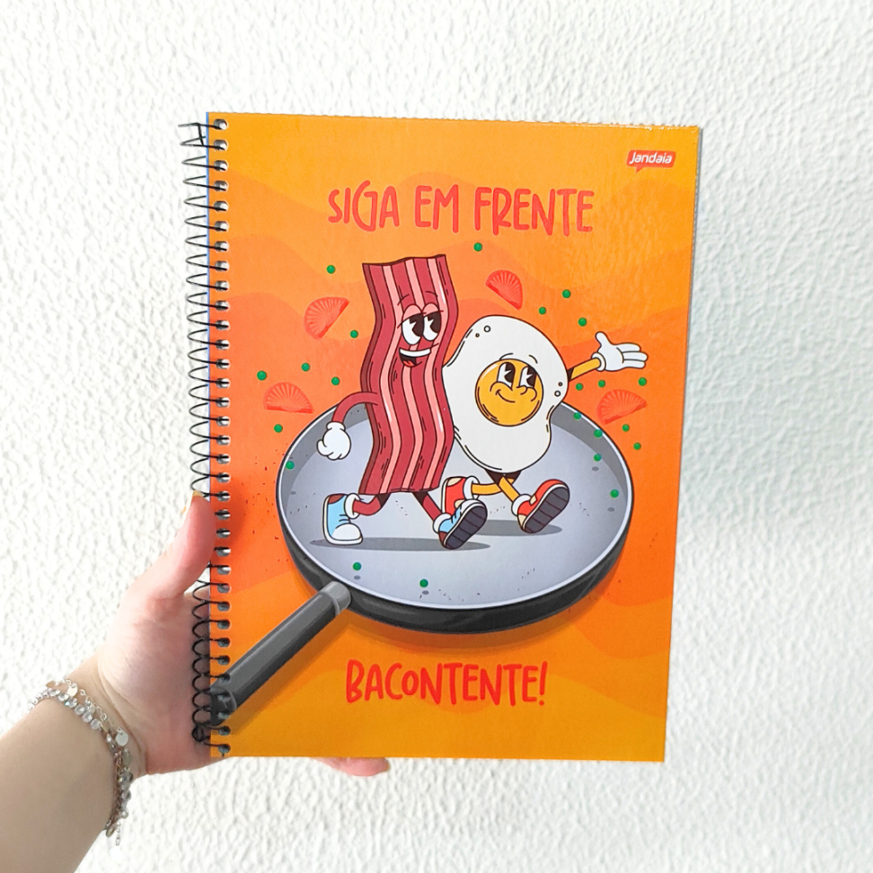 Caderno com Espiral Universitário Insano 1 Matéria Jandaia - #9