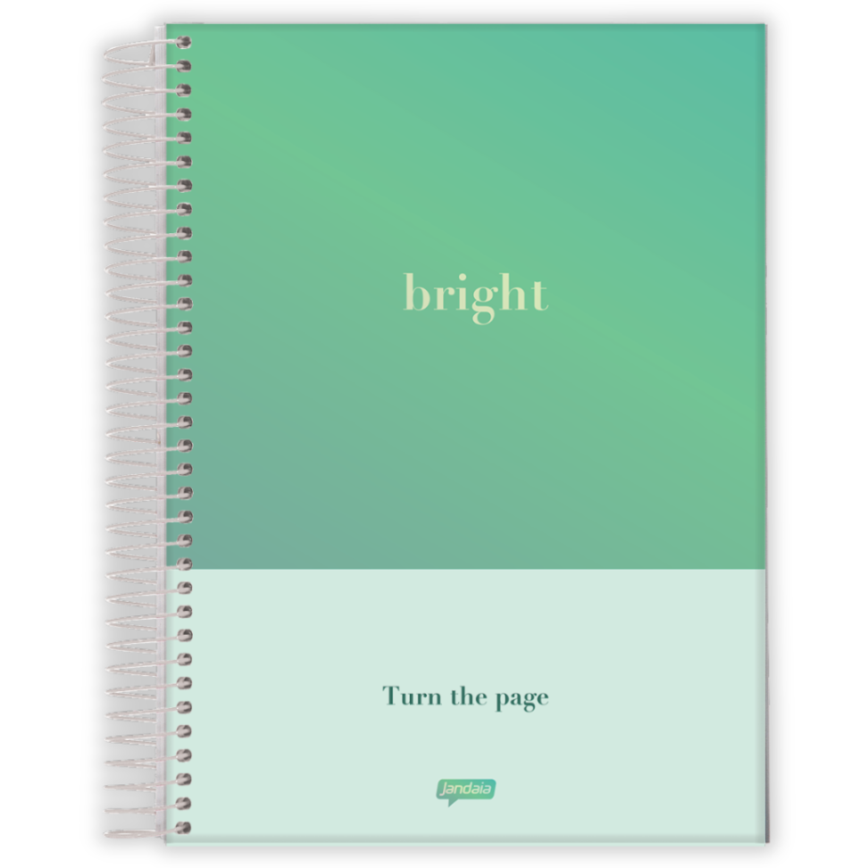 Caderno com Espiral Universitário Bright 1 Matéria Jandaia - #1