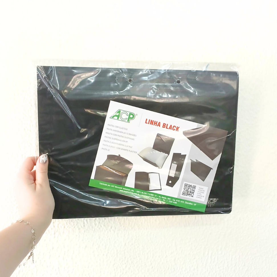 Pasta Sanfonada com 12 Divisórias Black 4027 ACP - #3