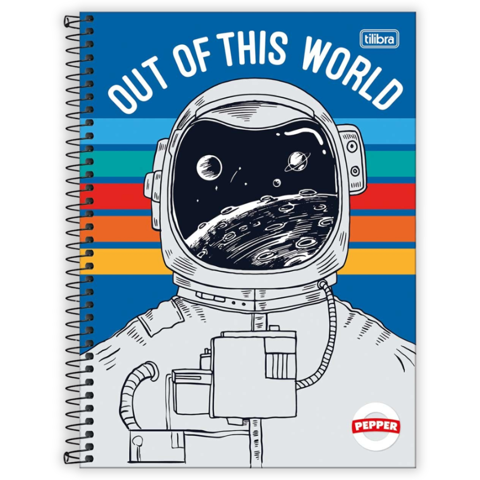 Caderno com Espiral Universitário 1 Matéria Pepper MasculinoTilibra - #1