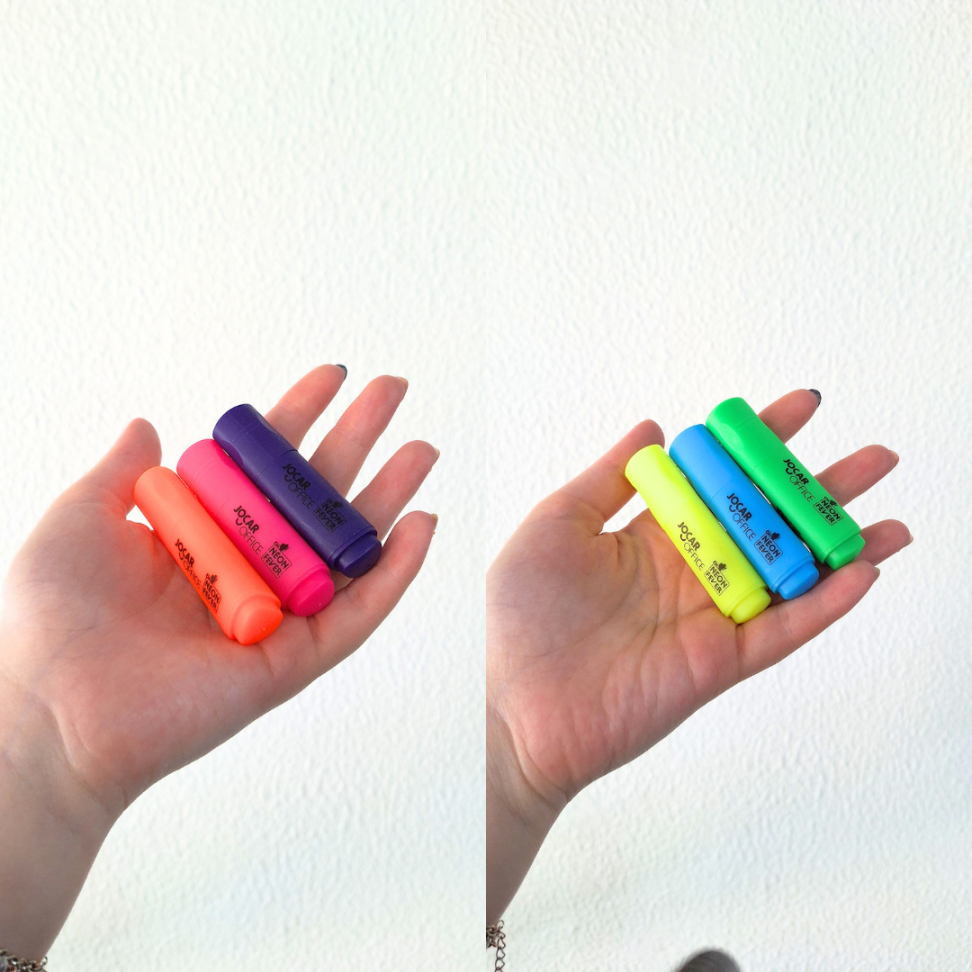 Mini Marca Texto Triangular Neon Fever Jocar Office - #8