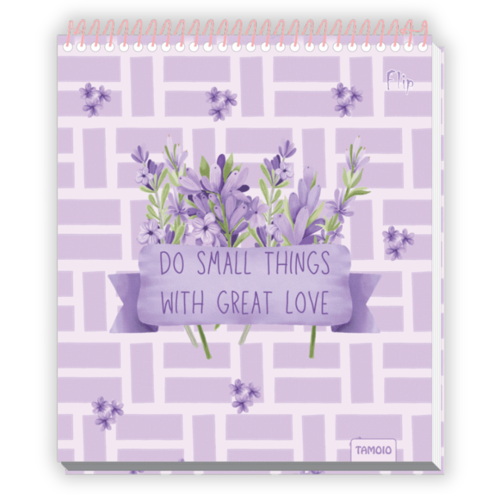 Caderno com Espiral Vertical Flip Poá Line Tamoio - #5