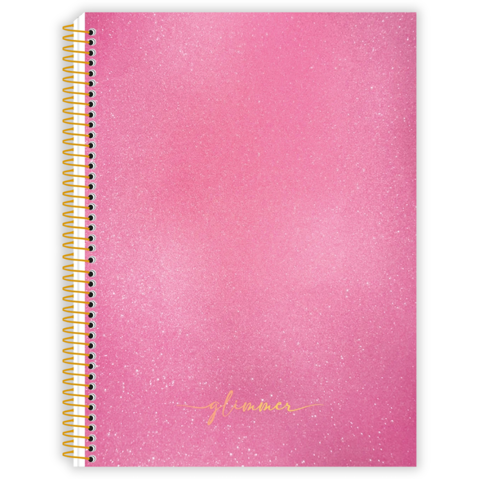 Caderno com Espiral Colegial Glimmer 1 Matéria Animativa - #1