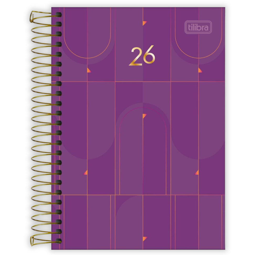 Agenda Executiva Espiral Diária Pequena Spot Colorida 2026 Tilibra - #3