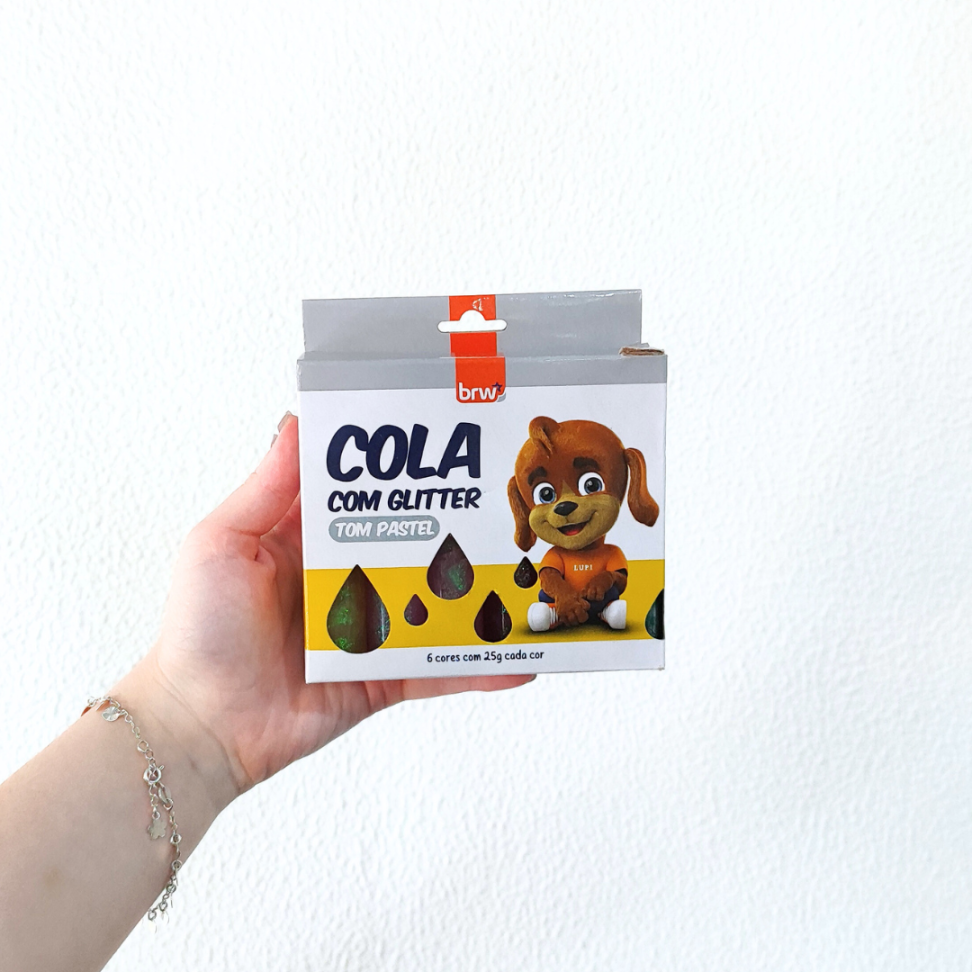 Kit Cola com Glitter Tom Pastel 6 Cores BRW - #3