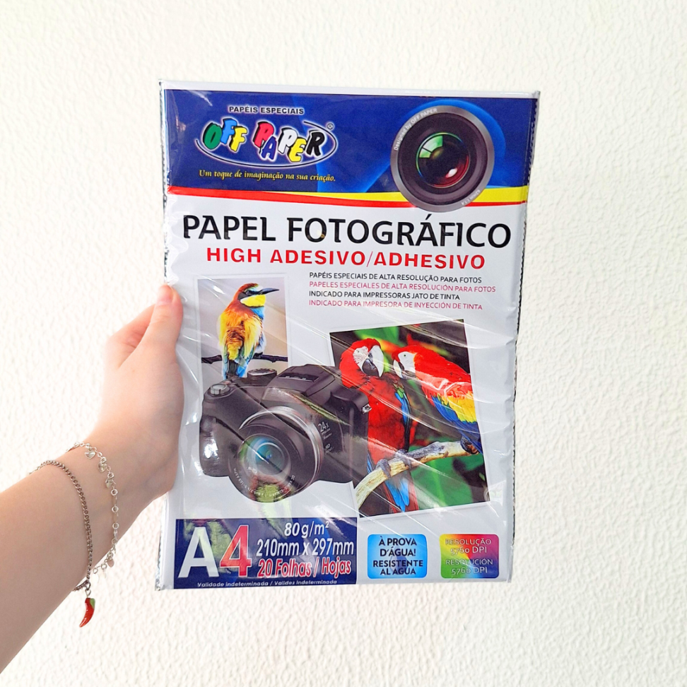 Papel Fotográfico High Adesivo 80g 1 Folha Off Paper - #4