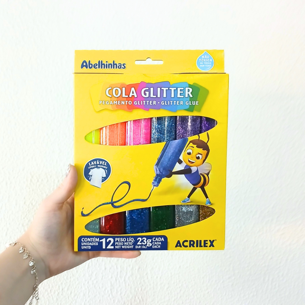 Kit Cola Glitter 12 Cores Acrilex - #3