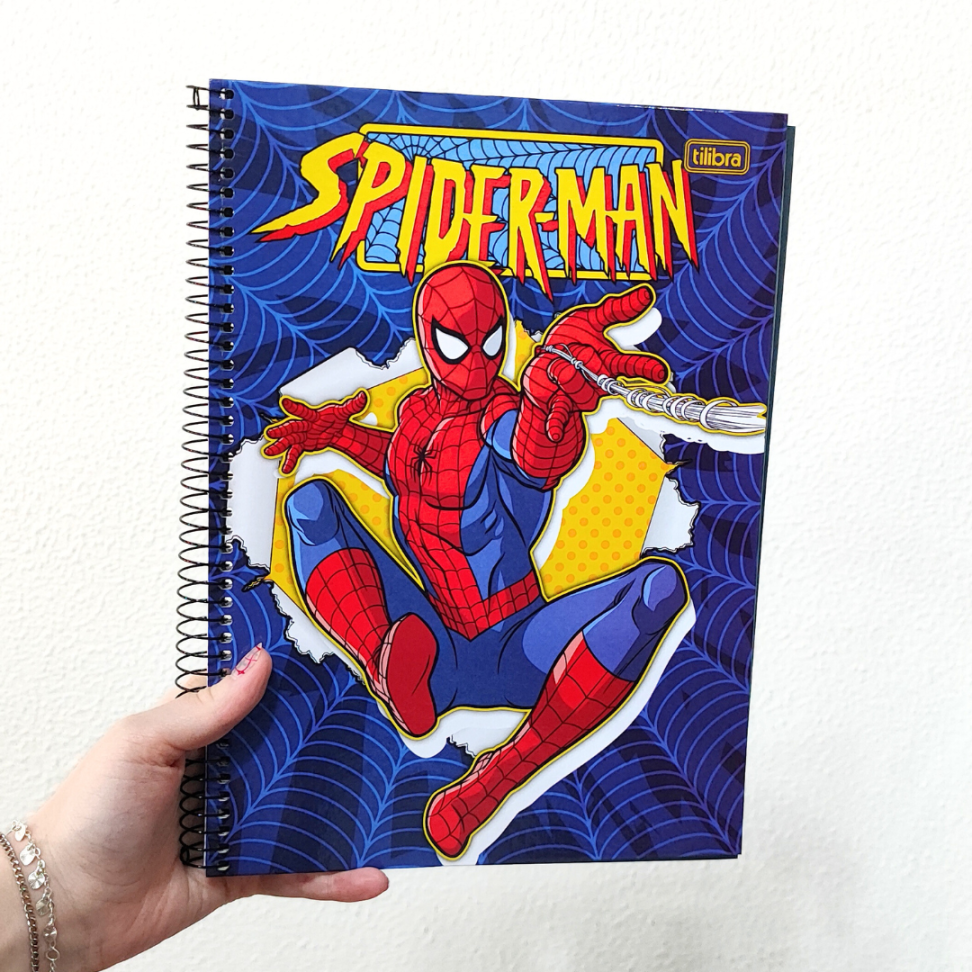 Caderno com Espiral Universitário 1 Matéria Spider-Man Tilibra - #1
