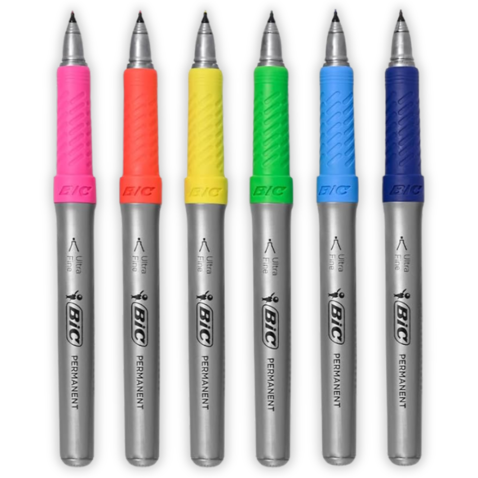 Kit Marcador Ponta Ultrafina 6 Cores Intensity Bic - #3