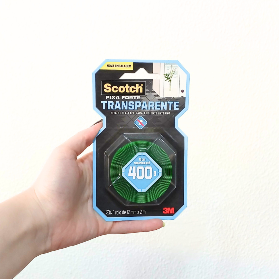Fita Adesiva Dupla Face 12mm x 2m 400g 3M - #3