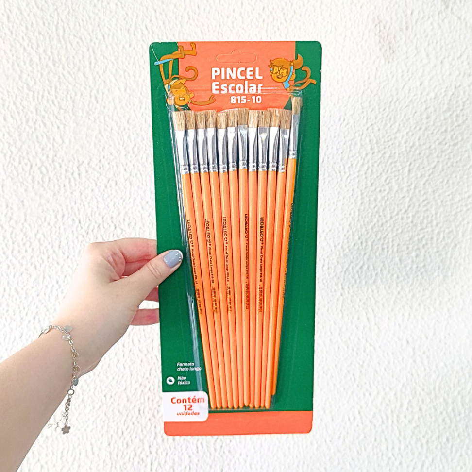 Pincel Escolar Chato 815-10 N.10 Leo e Leo - #1