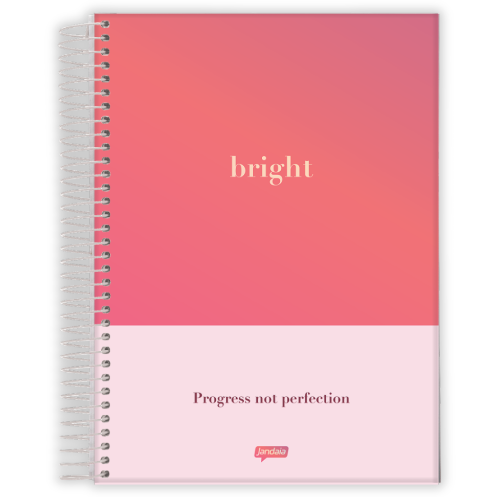 Caderno com Espiral Universitário Bright 1 Matéria Jandaia - #1