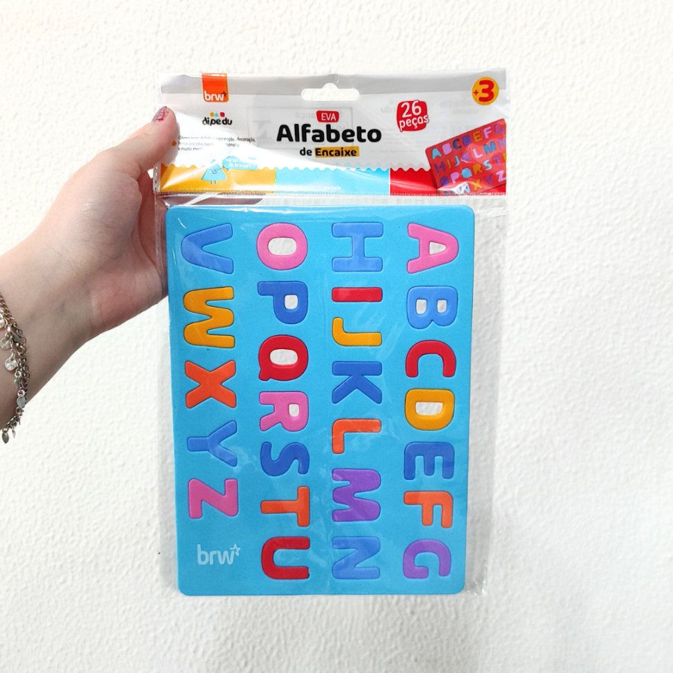 Alfabeto de Encaixe EVA 26 Peças Dipedu BRW - #1