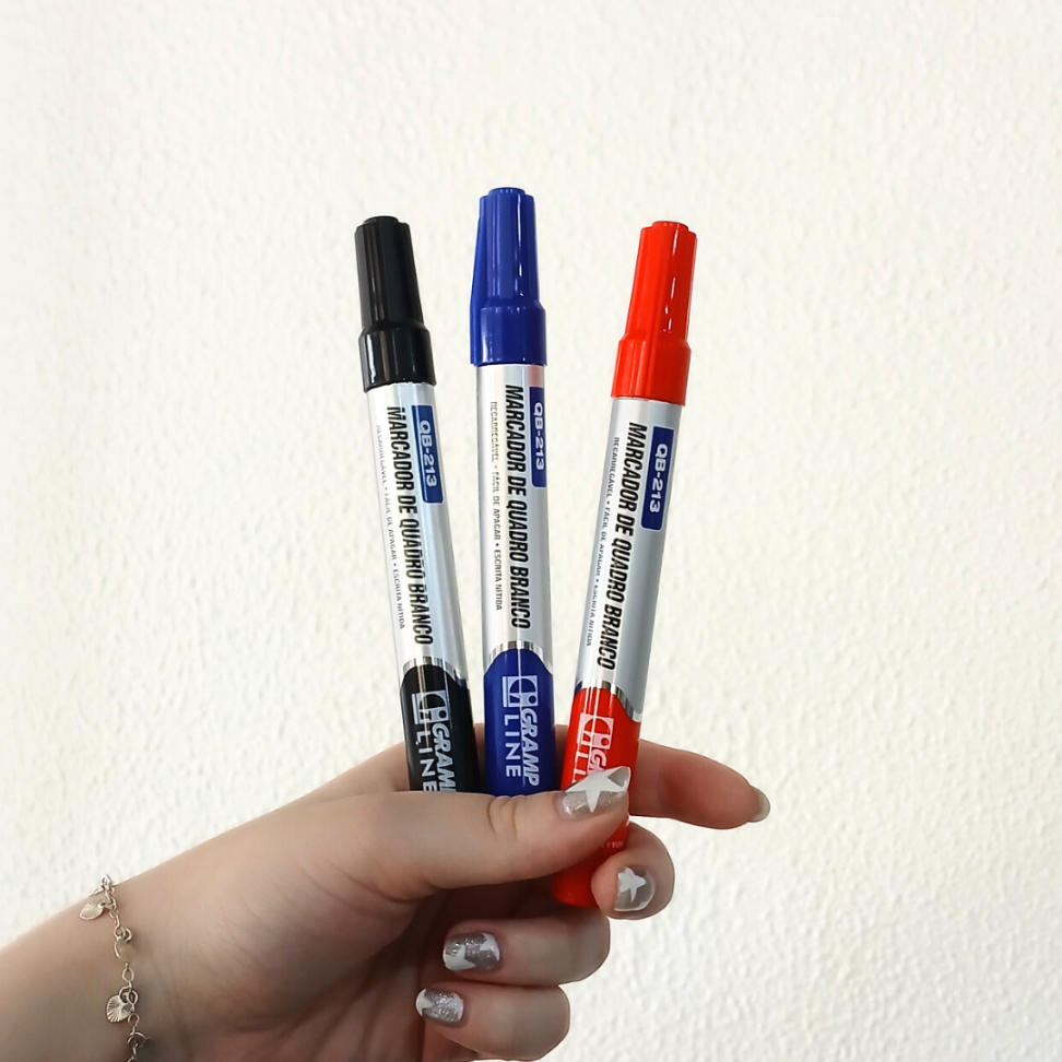 Marcador para Quadro Branco Recarregável QB-213 Grampline - #5