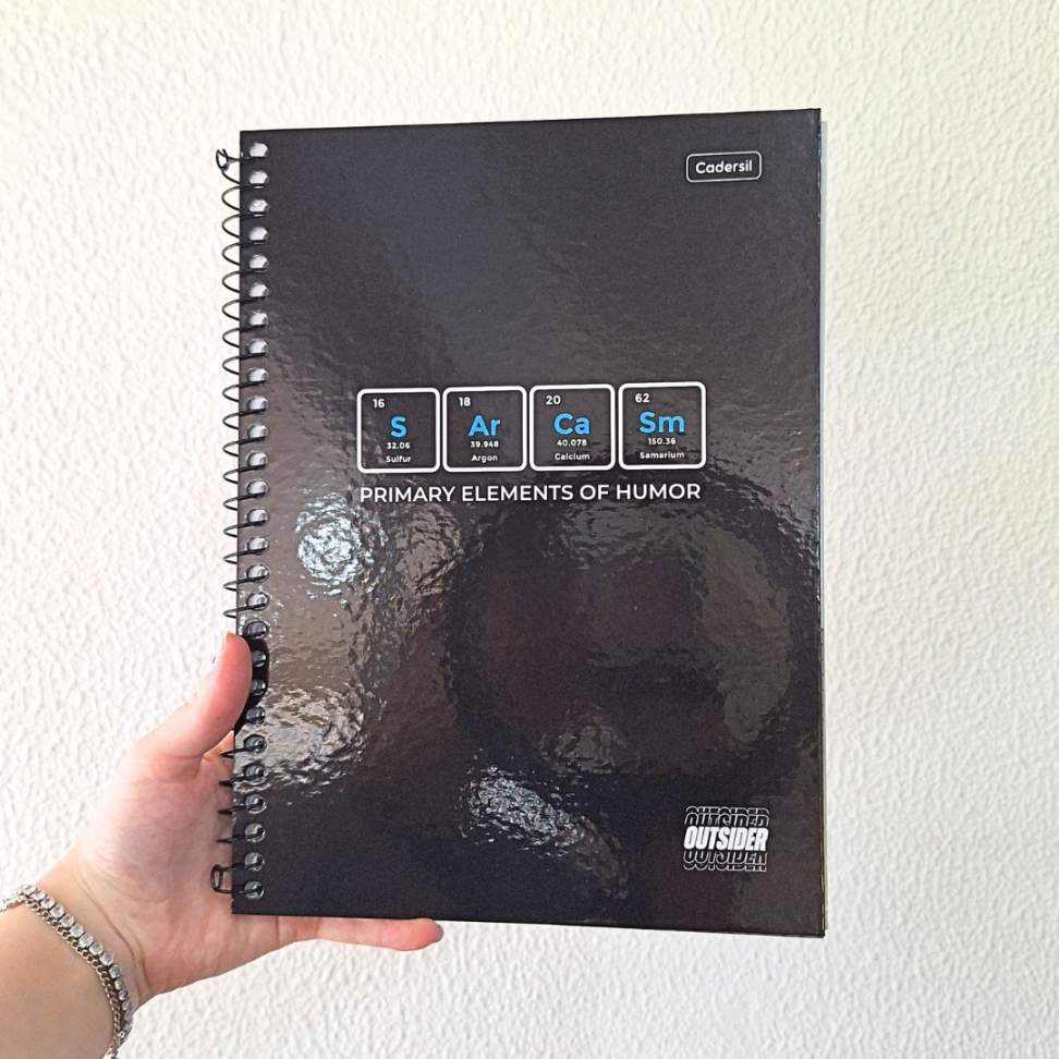 Caderno com Espiral Universitário Outsider 1 Matéria Cadersil - #8