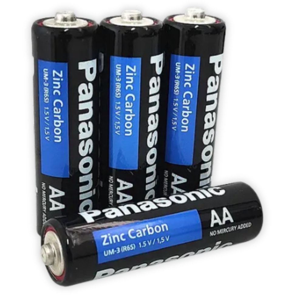 Pilha de Zinco Carvão AA 4 Unidades Panasonic