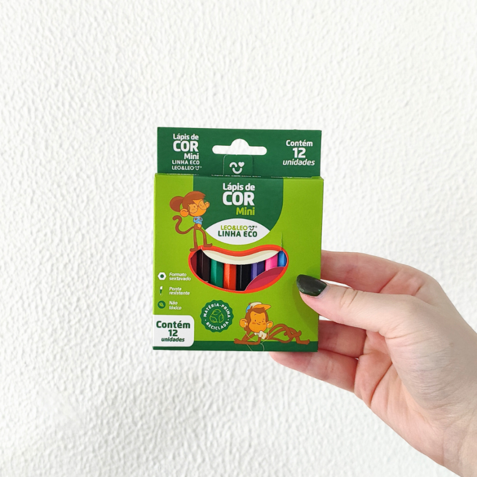 Lápis de Cor Mini 12 Cores Linha Eco Leo e Leo - #3
