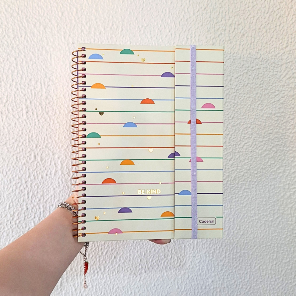 Caderno Criativo com Espiral Colegial Be Kind Cadersil - #8