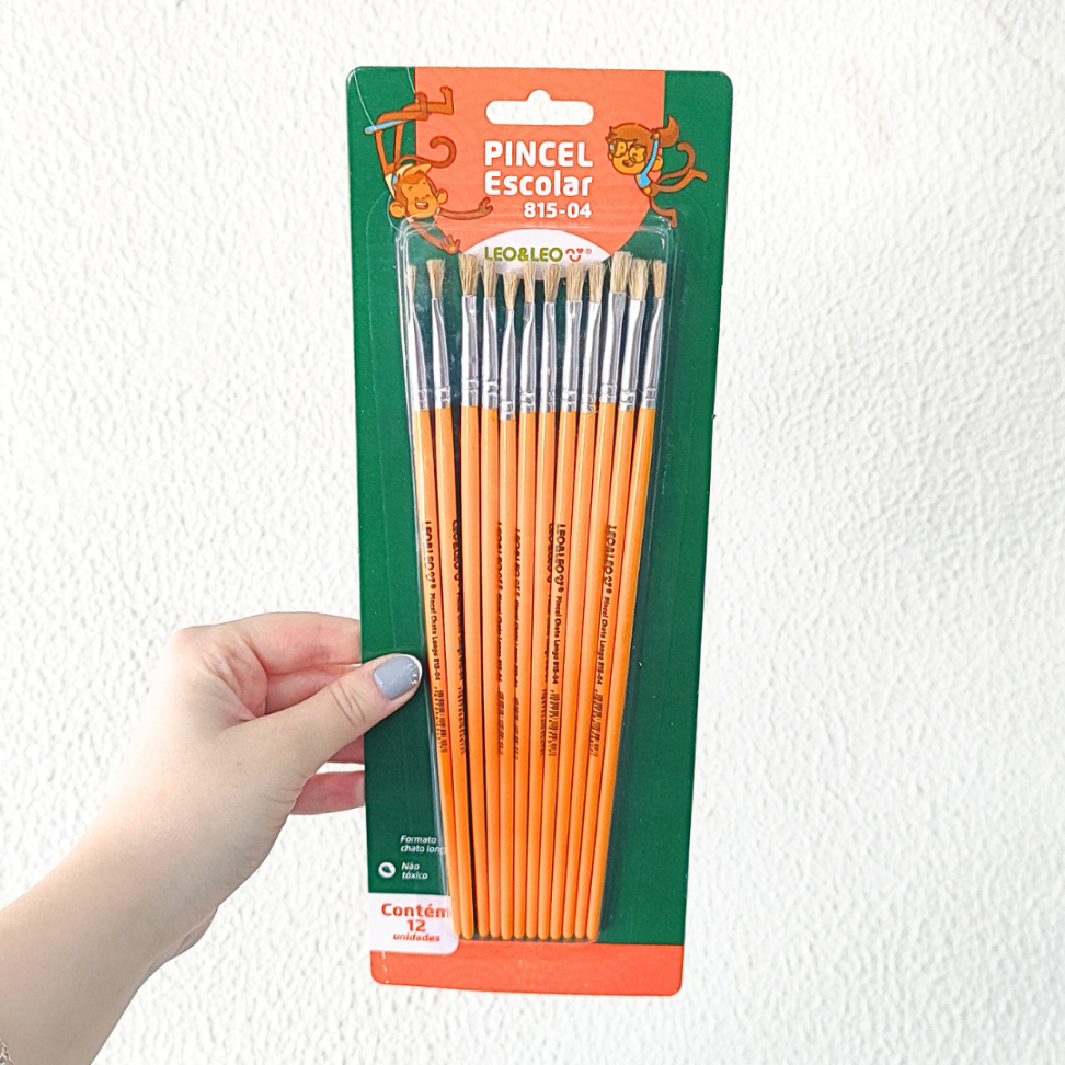 Pincel Escolar Chato 815-04 N.04 Leo e Leo - #1