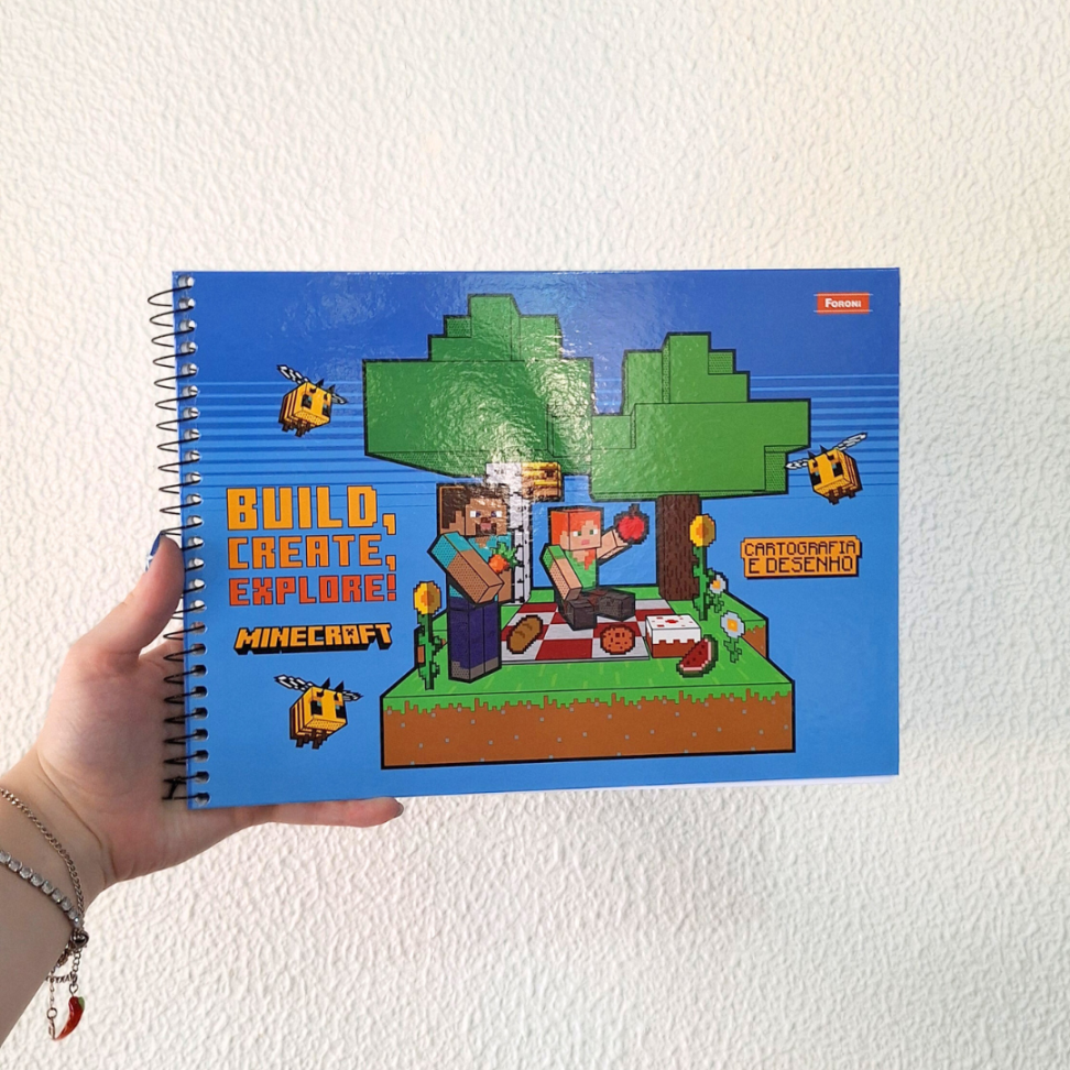 Caderno de Cartografia e Desenho Minecraft Foroni - #5