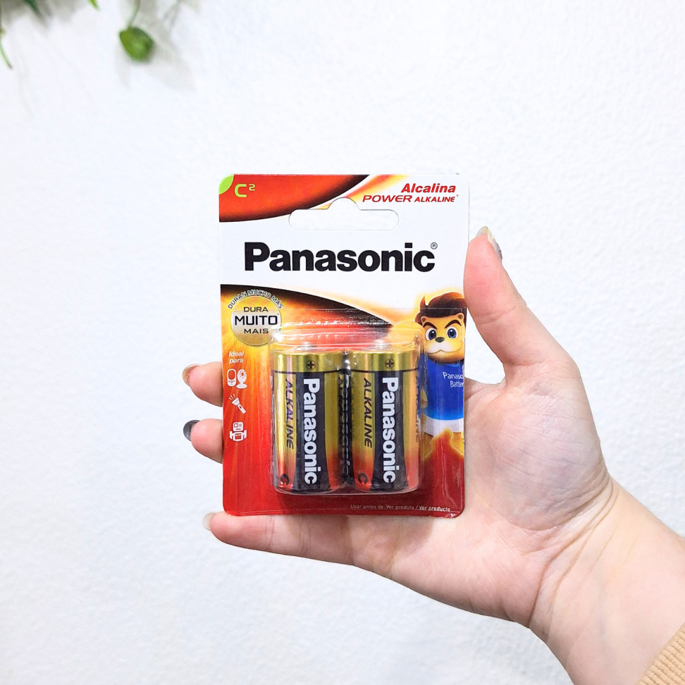 Pilha Alcalina C 2 Unidades Panasonic